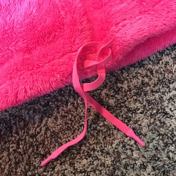 All In Motion Bright Pink Plush Fleece Fuzzy Jacket Quarter Zip Sz XS | NWT - Picture 4 of 7